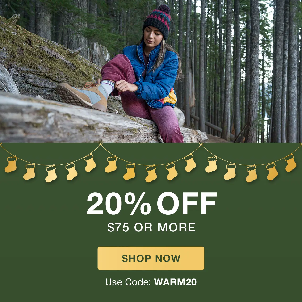 20% off $75 or more