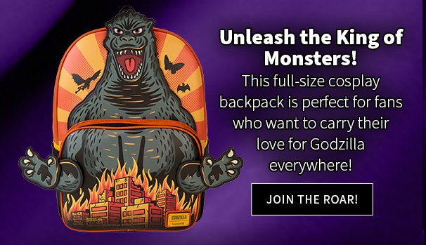 Unleash the King of Monsters! This full-size cosplay backpack is perfect for fans who want to carry their love for Godzilla everywhere! Join the Roar!