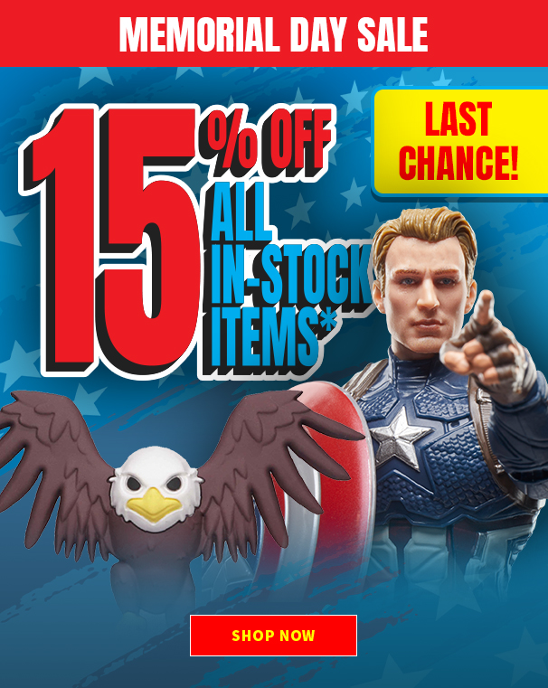 Memorial Day Sale 15% Off All In-Stock Items Last Chance Shop Now 