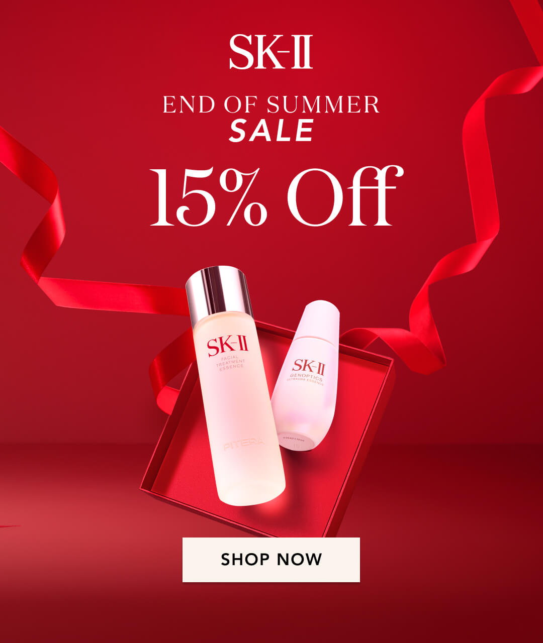SK-II - End of Summer Sale - 15% Off - Shop Now!
