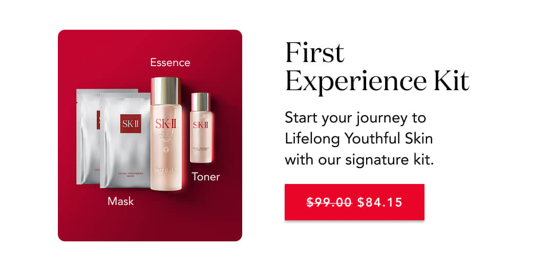 First Experience Kit - Start your journey to Lifelong Youthful Skin with our signature kit: $84.15 during Labor Day Sale '25