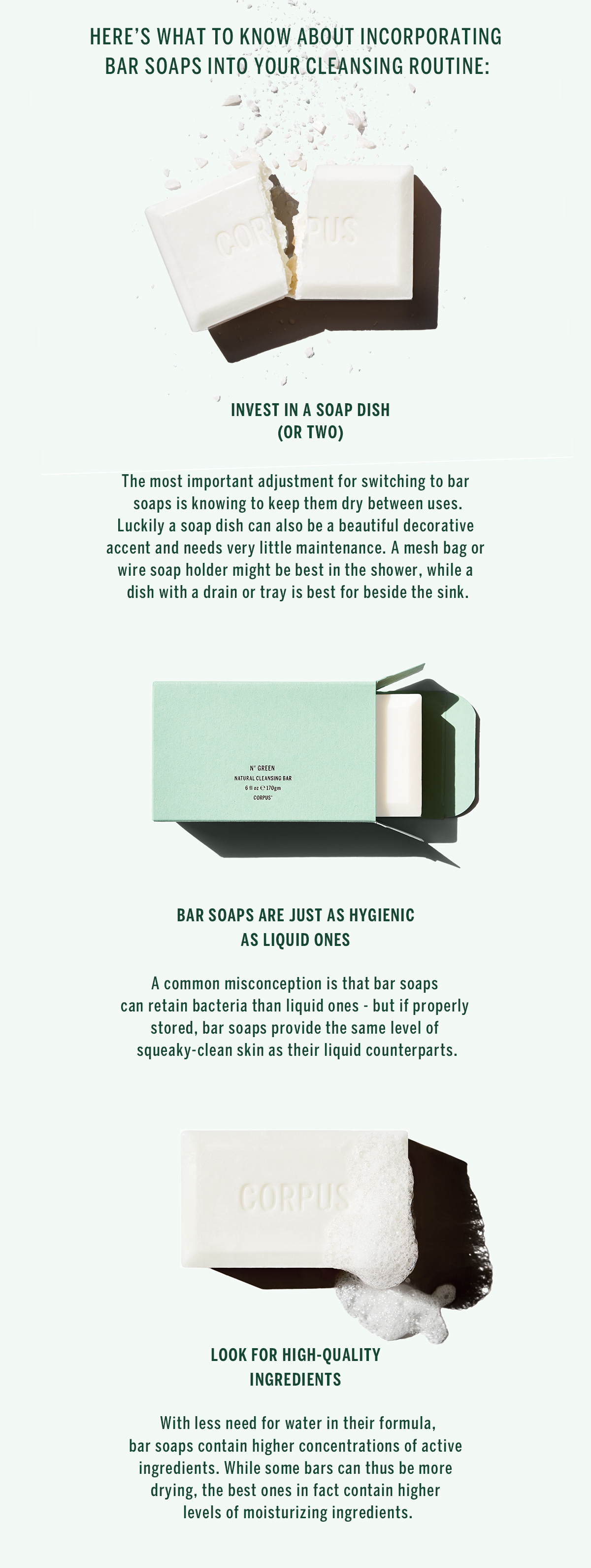 Bar soap curious? Corpus Naturals