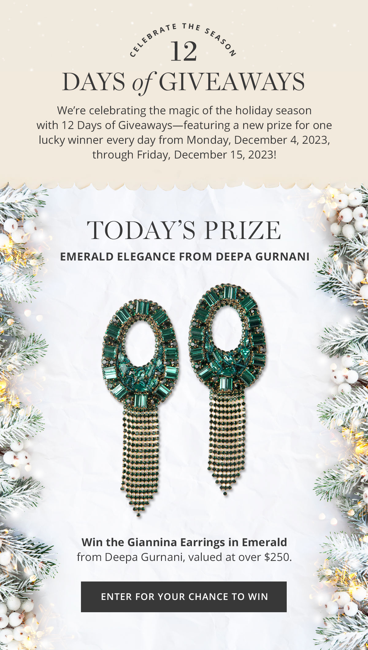 Enter 12 Days of Giveaways