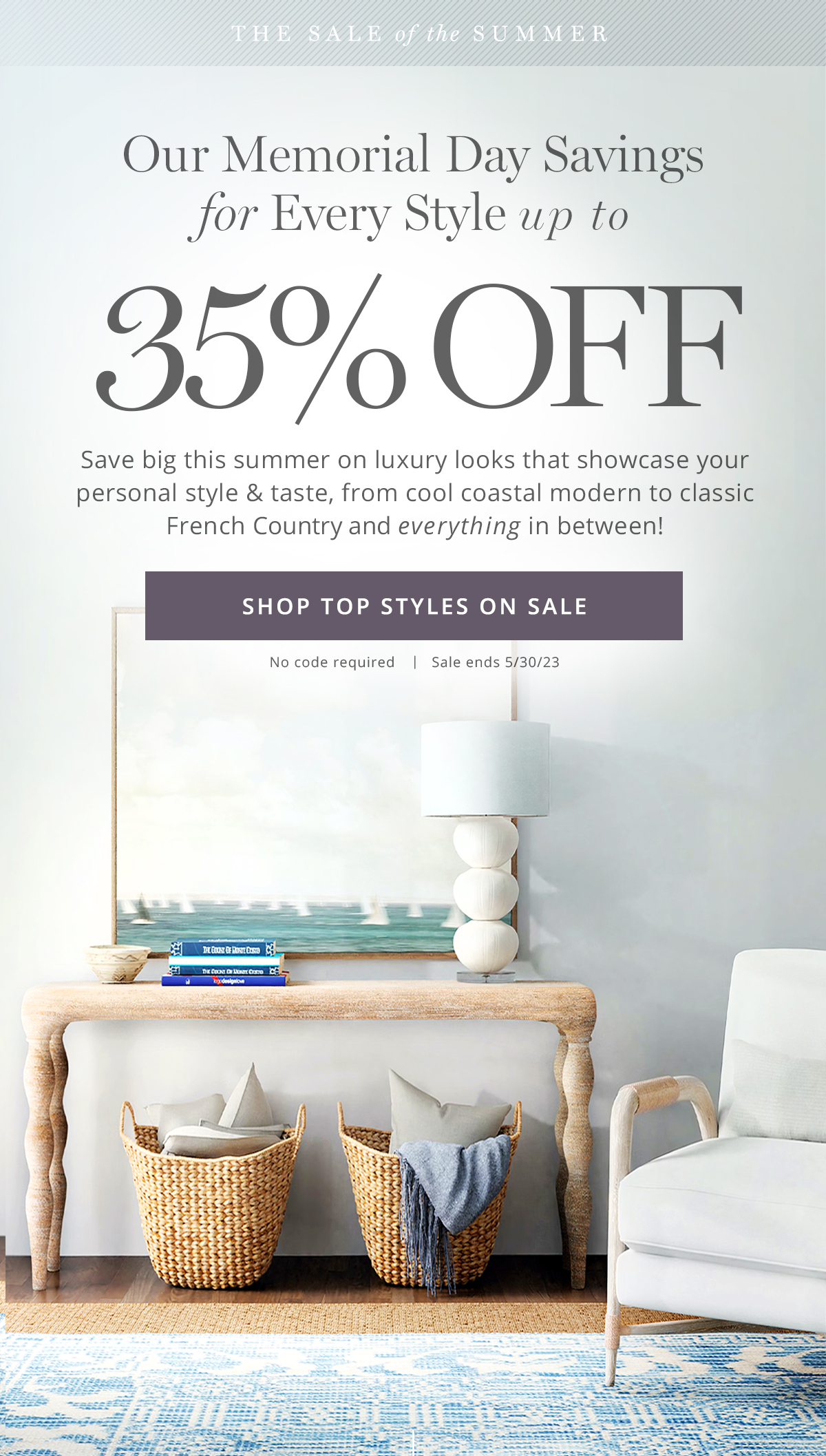 All Our Top Styles Are ON SALE For Memorial Day 🤩 Kathy Kuo Home