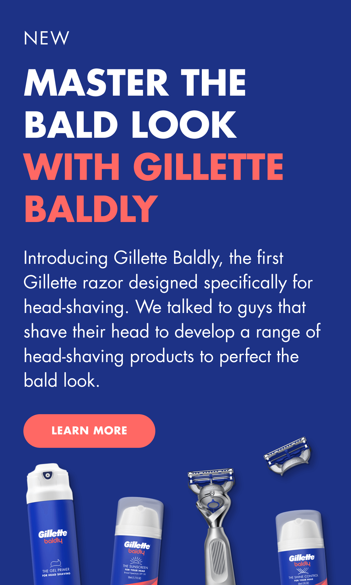 🆕 BALDLY Razor for the ultimate head shave 🪒 Gillette