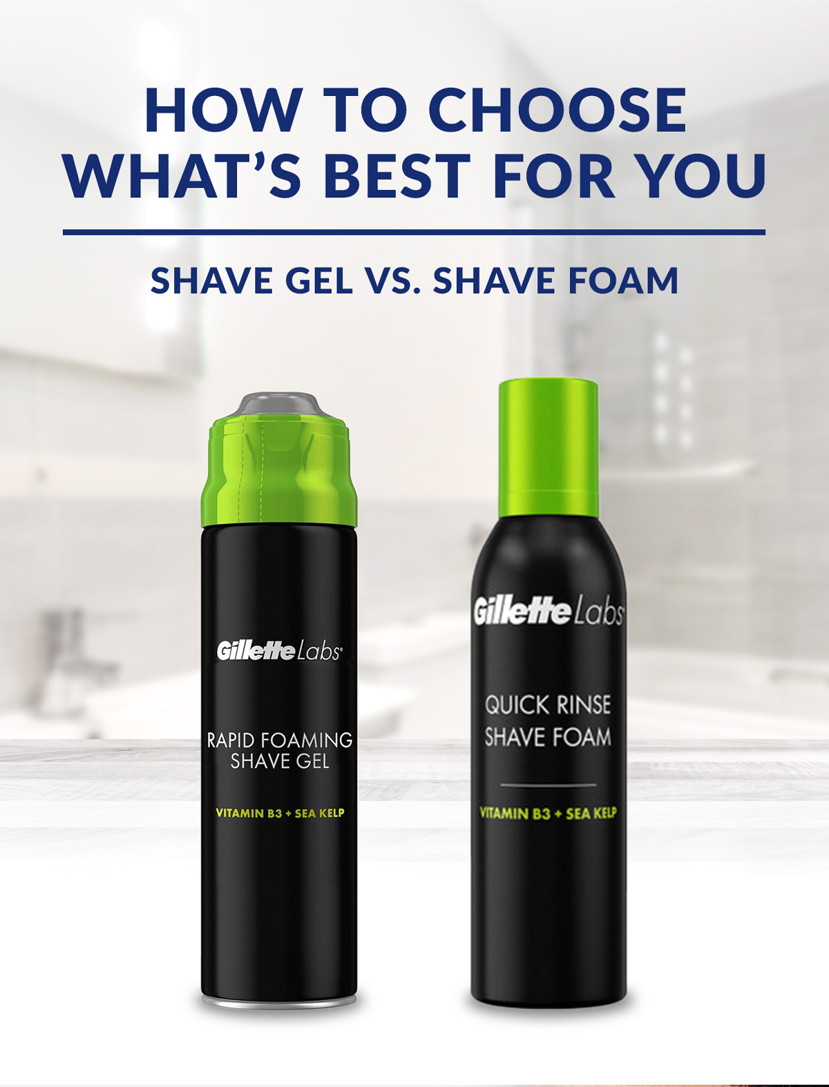 Choose your fighter Gel 🥊 Foam? Gillette