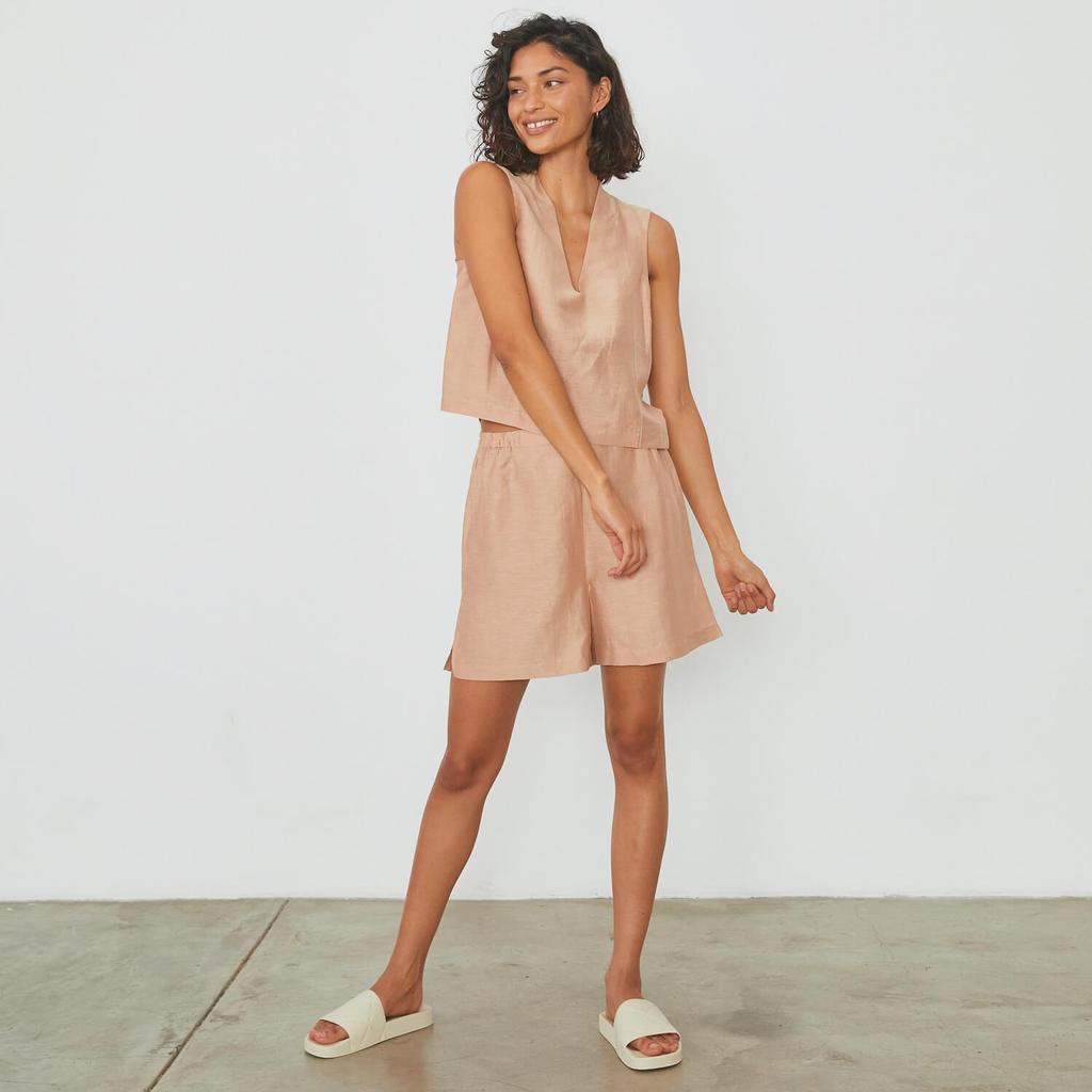 Shop the Linen Silk Sleeveless Set