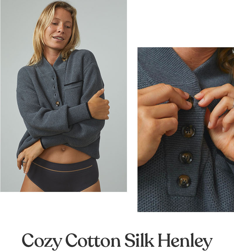 Shop the Cozy Cotton Silk Henley