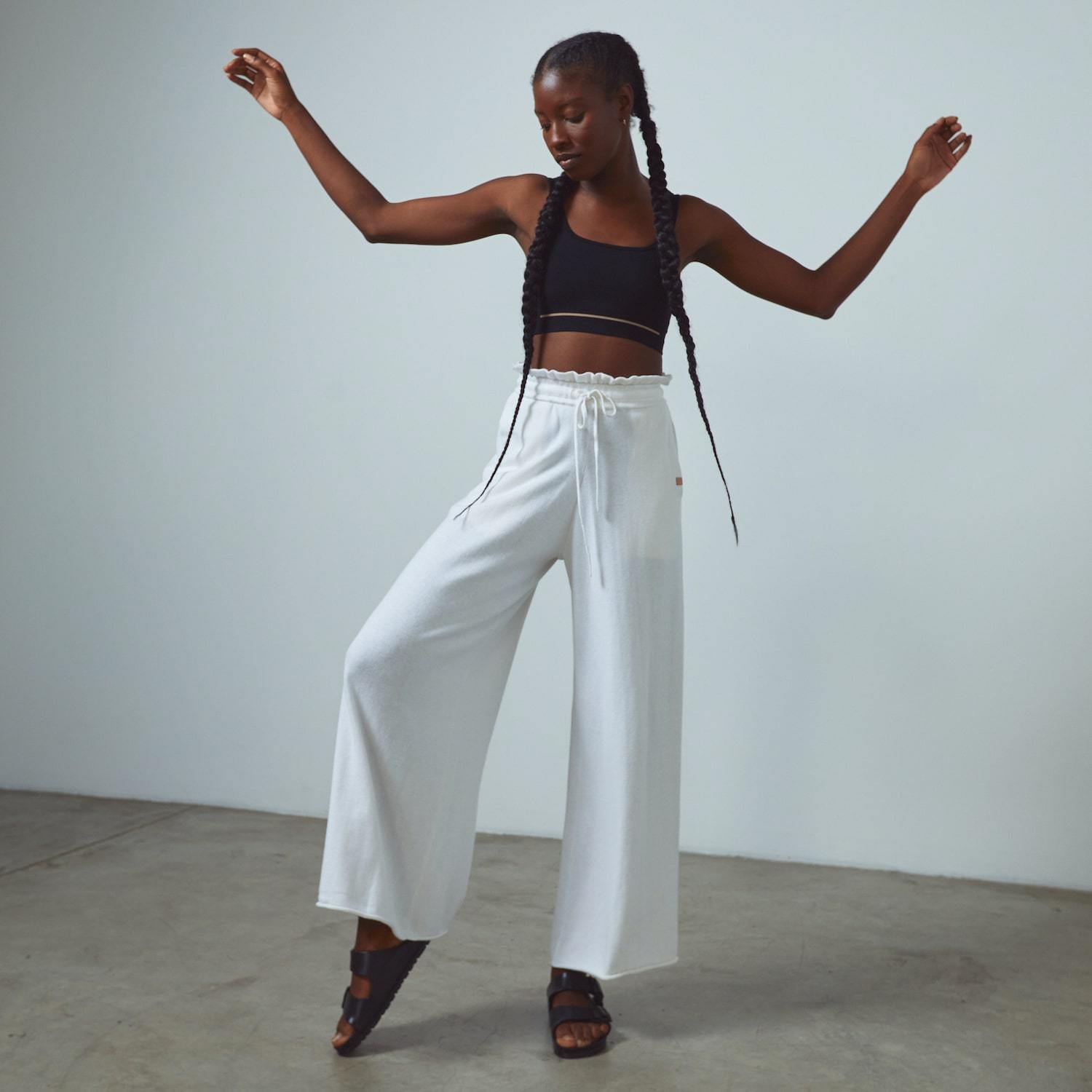 Shop the Cozy Cotton Silk Relaxed Pant