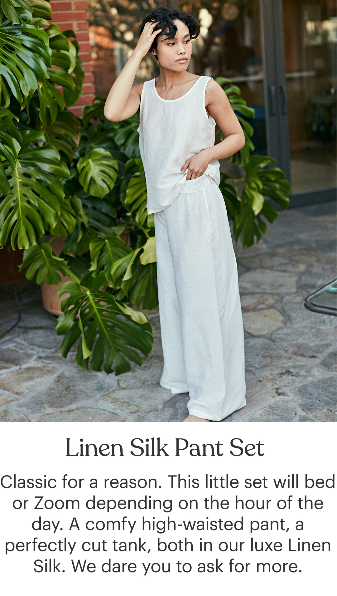 Shop the Linen Silk Pant Set