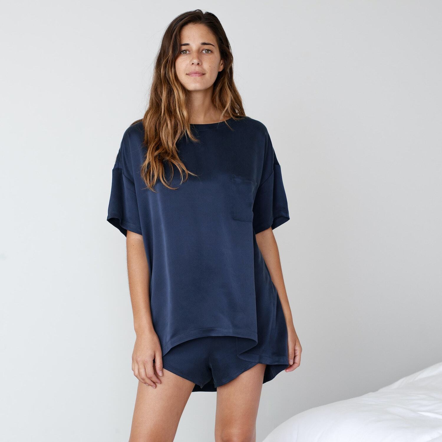 Shop the Washable Silk Tee Set