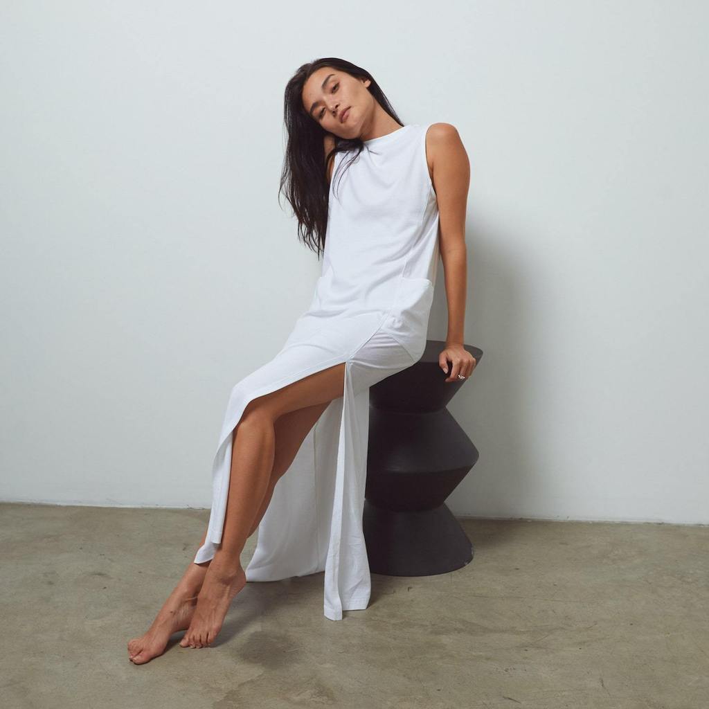 Shop the Cool Paneled Sleeveless Dress