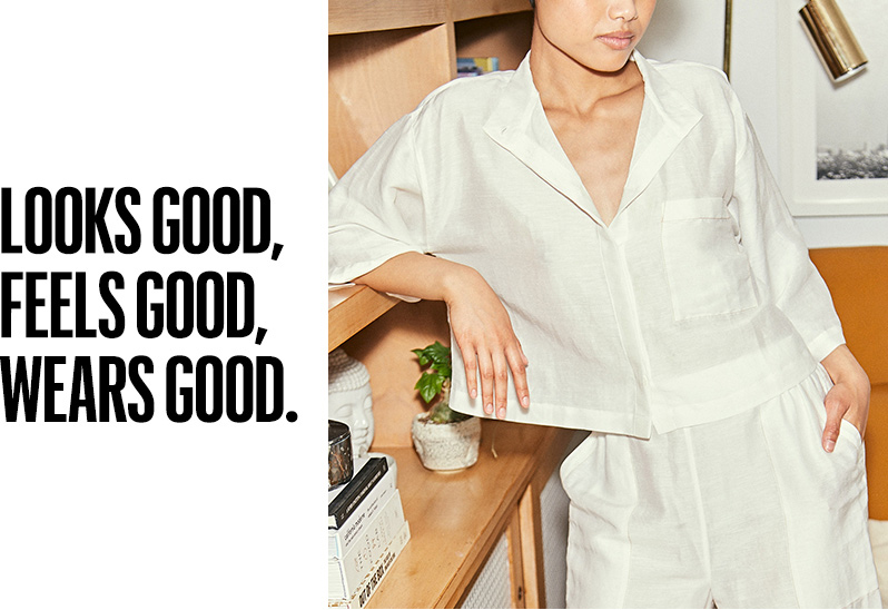 Shop the Linen Silk Crop Pant Set