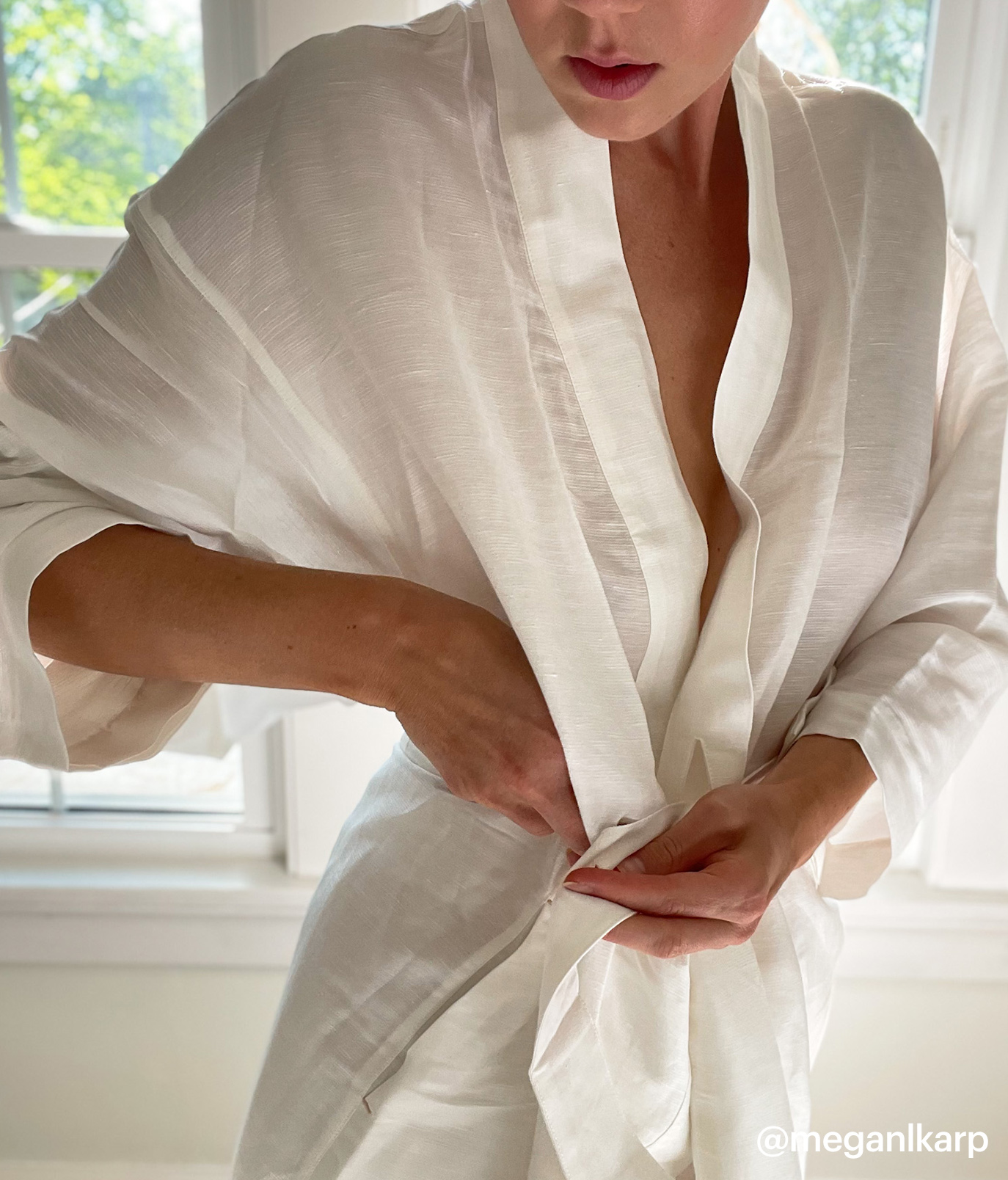 Shop the Linen Silk Robe