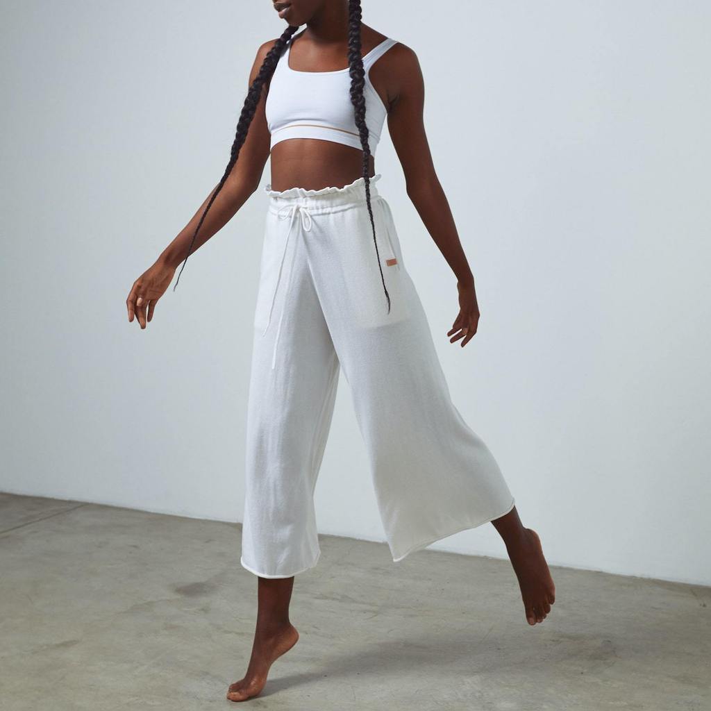 Shop the Cozy Cotton Silk Relaxed Ankle Pant