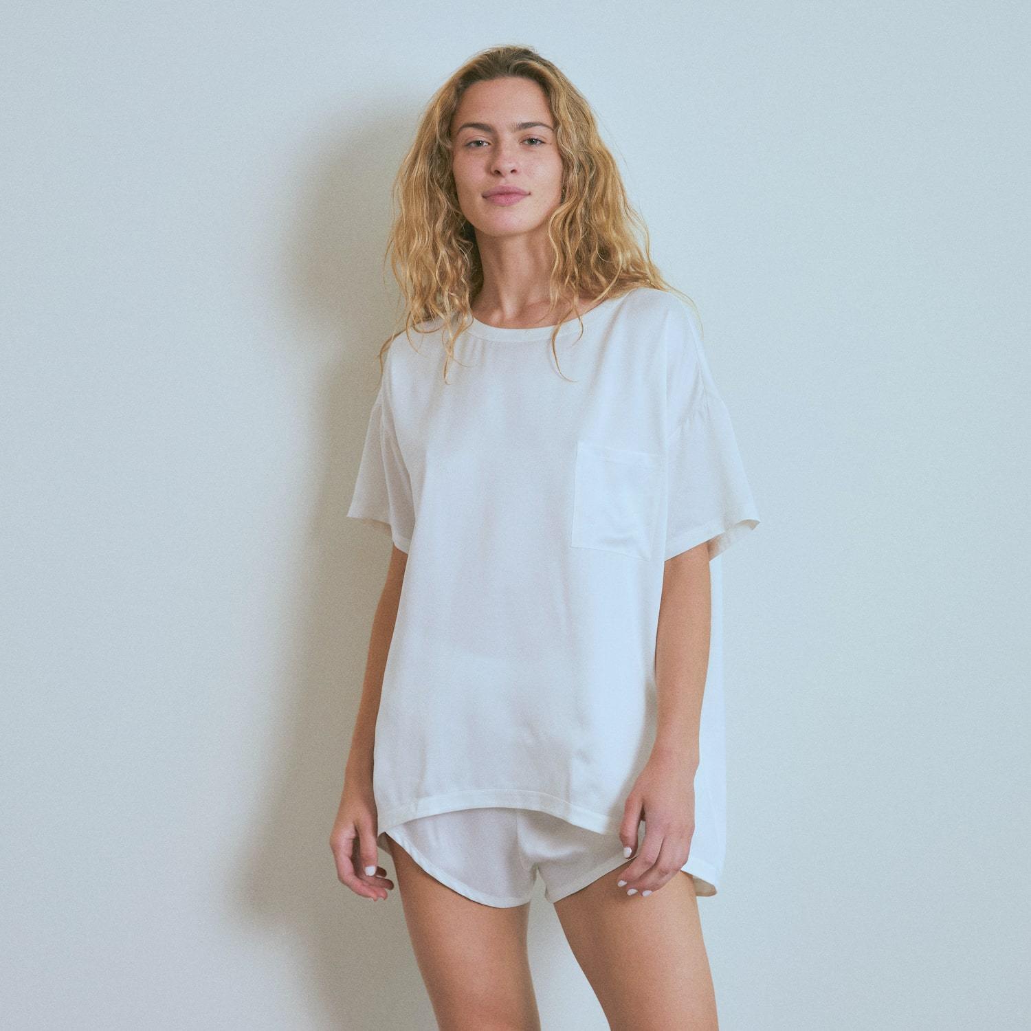 Shop the Washable Silk Tee Set