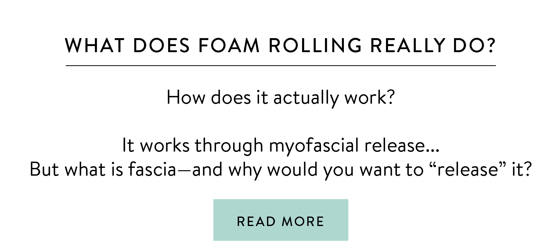 What does foam rolling really do? 🤔 Mobot