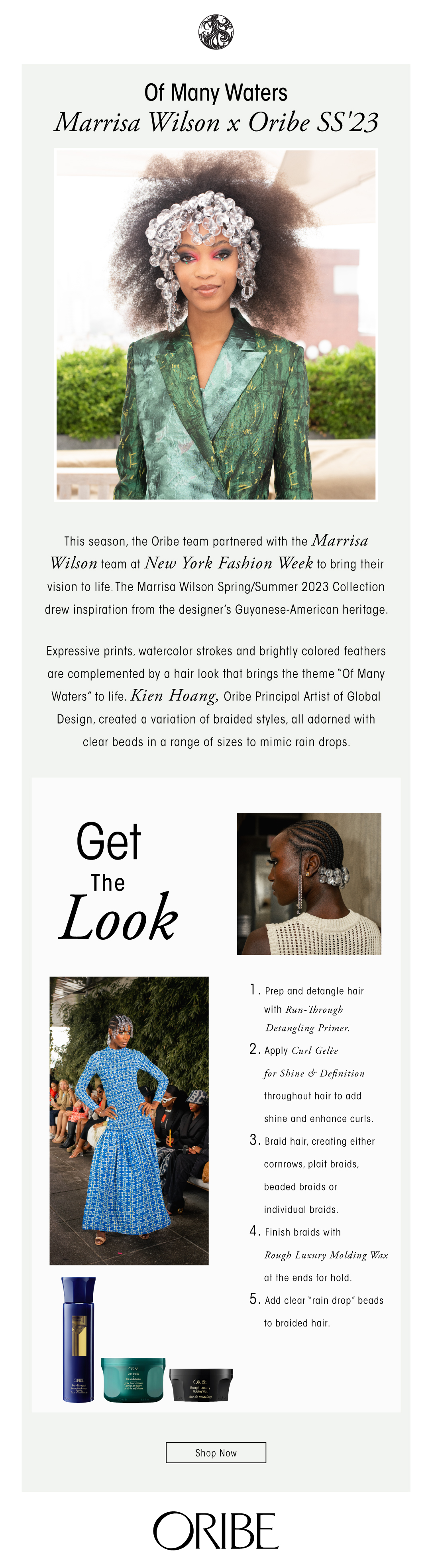 Get the Look | Oribe x Marrisa Wilson SS'23 - Oribe