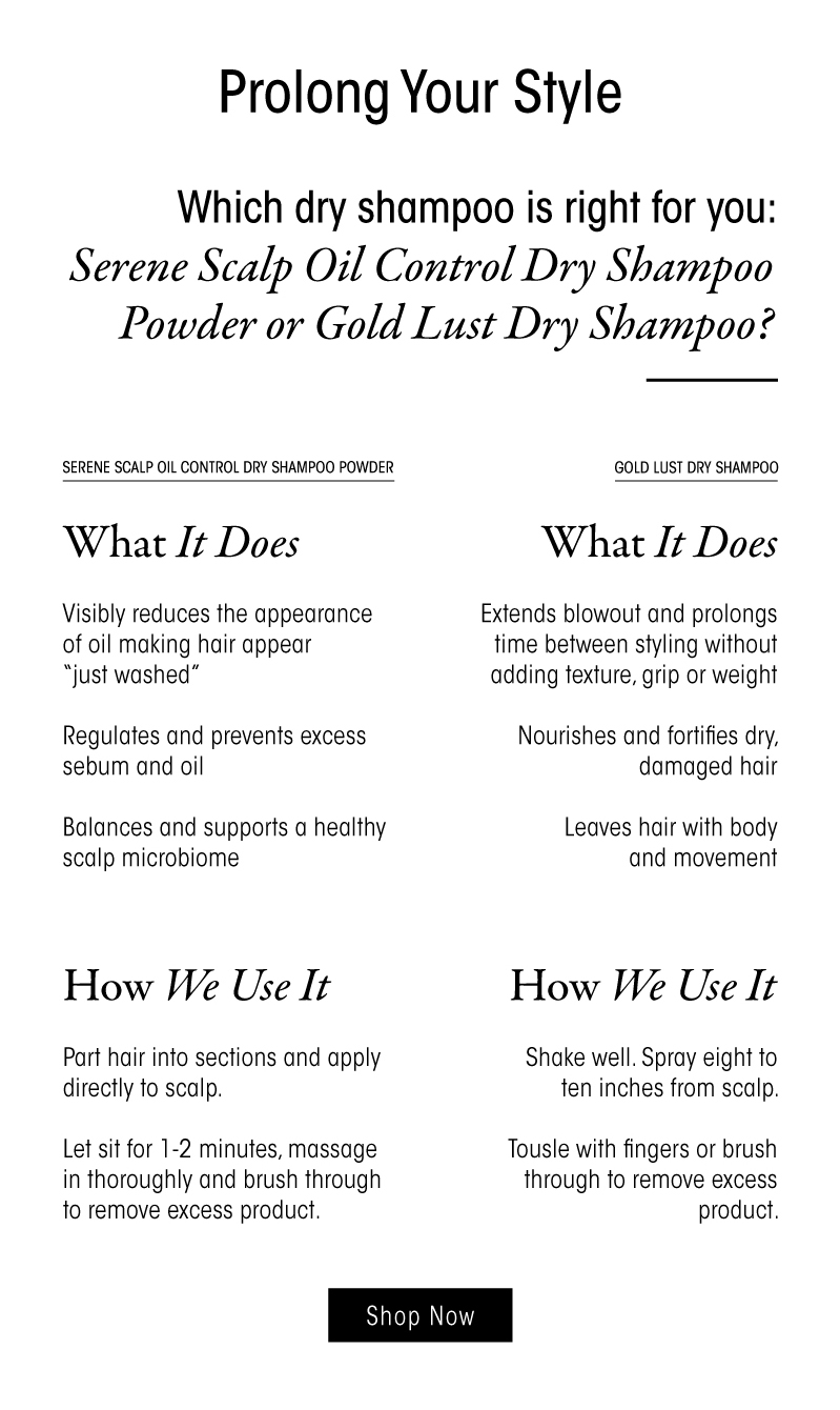Which Dry Shampoo is Right for You? Oribe