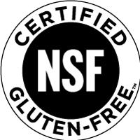 Official ICS Certified Organic certification, identifying New Chapter vitamins made with organic vegetables and herbs.