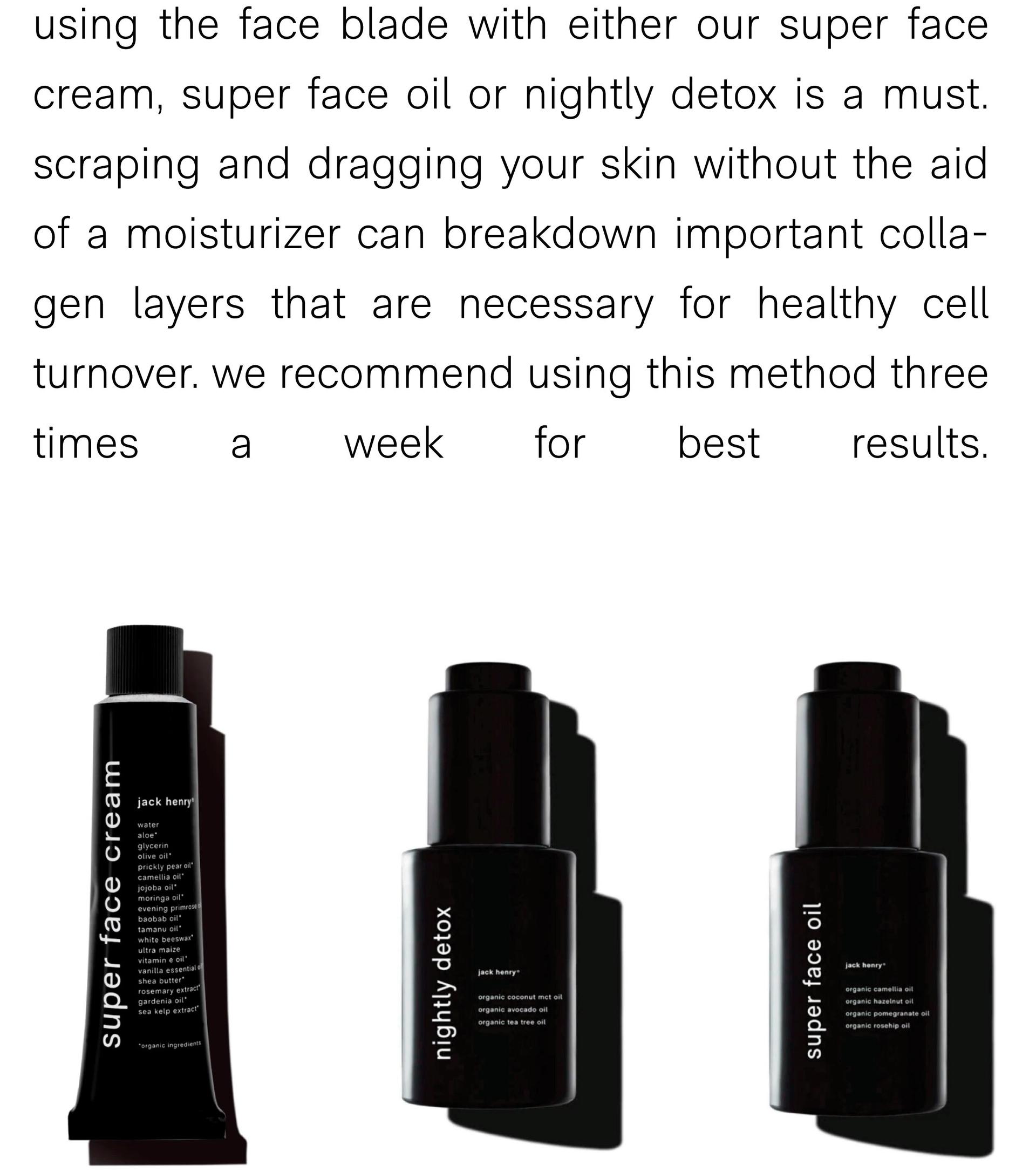 introducing the face blade Jack Henry