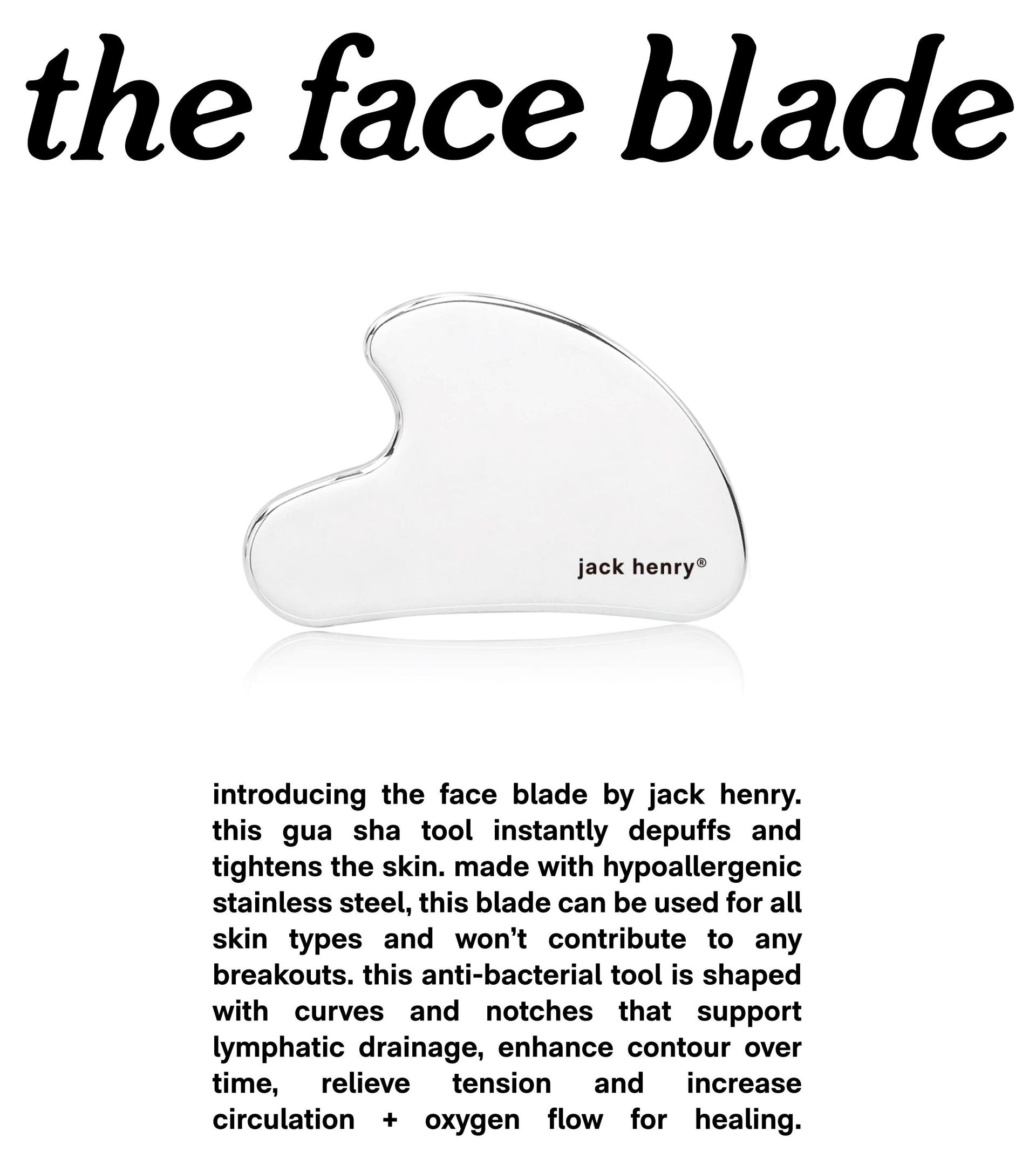 introducing the face blade Jack Henry