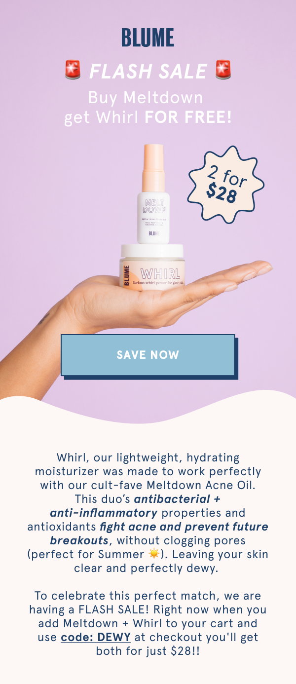 Flash Sale! Buy Meltdown, get Whirl FOR FREE