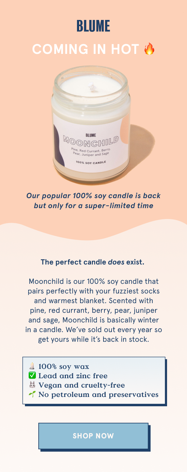 Moonchild is back & is proof the perfect candle does exist.