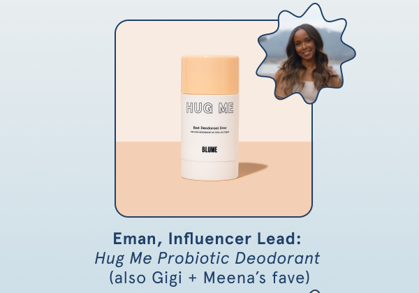 Eman, Influencer Lead: Hug Me