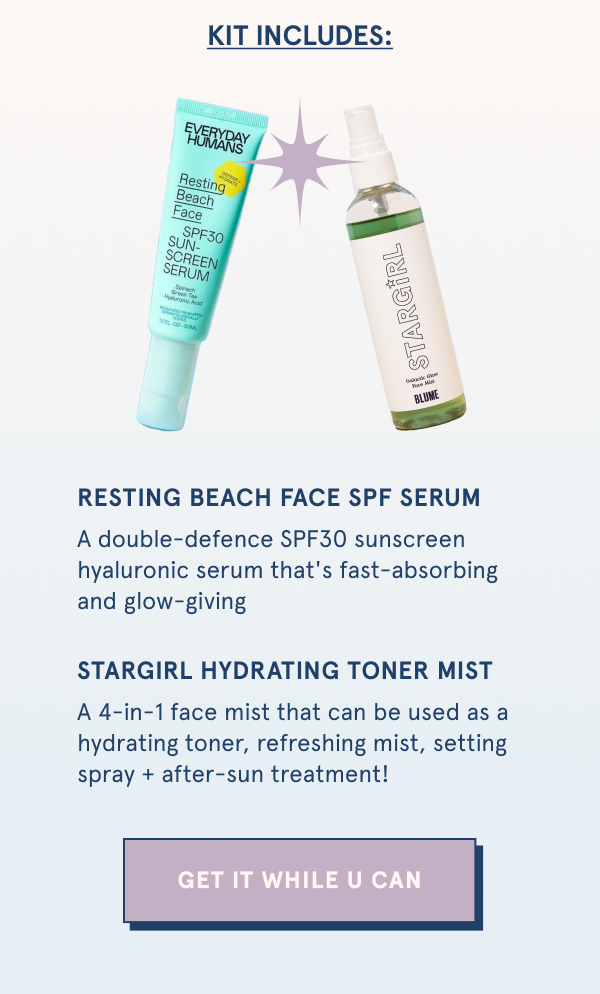Resting Beach Face SPF Serum + Stargirl Hydrating 4-in-1 Toner Mist