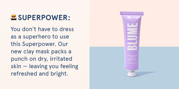 Superpower Clay Mask: Don't have to dress up as a Superhero