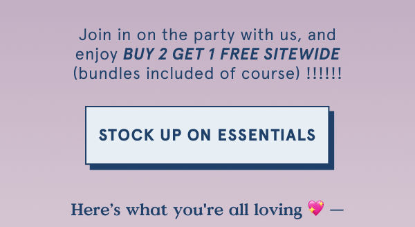 Join in on the party with us and enjoy Buy 2 Get 1 Free Site wide!!!