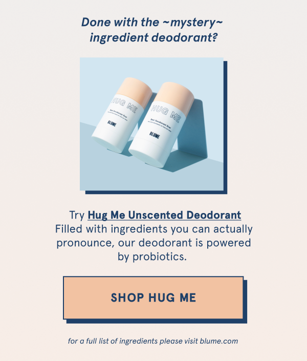 Done with the mystery ingredient deodorant?