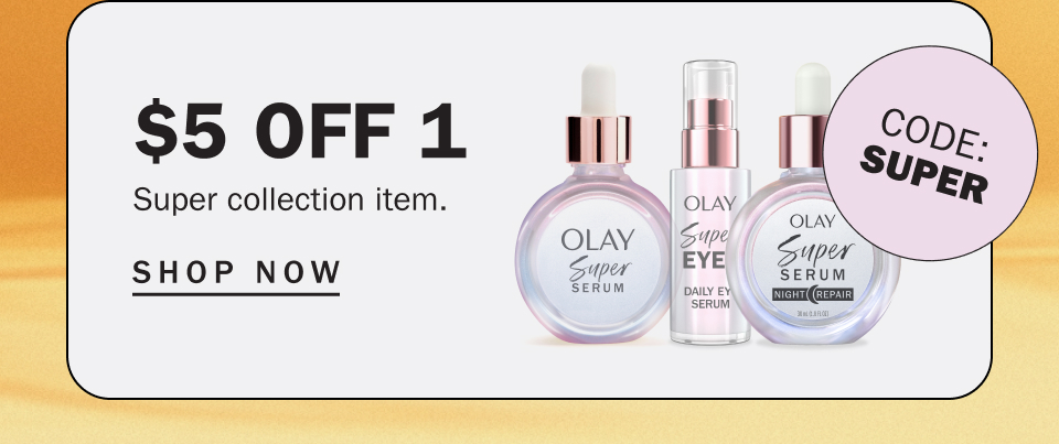 $5 off 1  [Sticker: SUPER] Super Serum