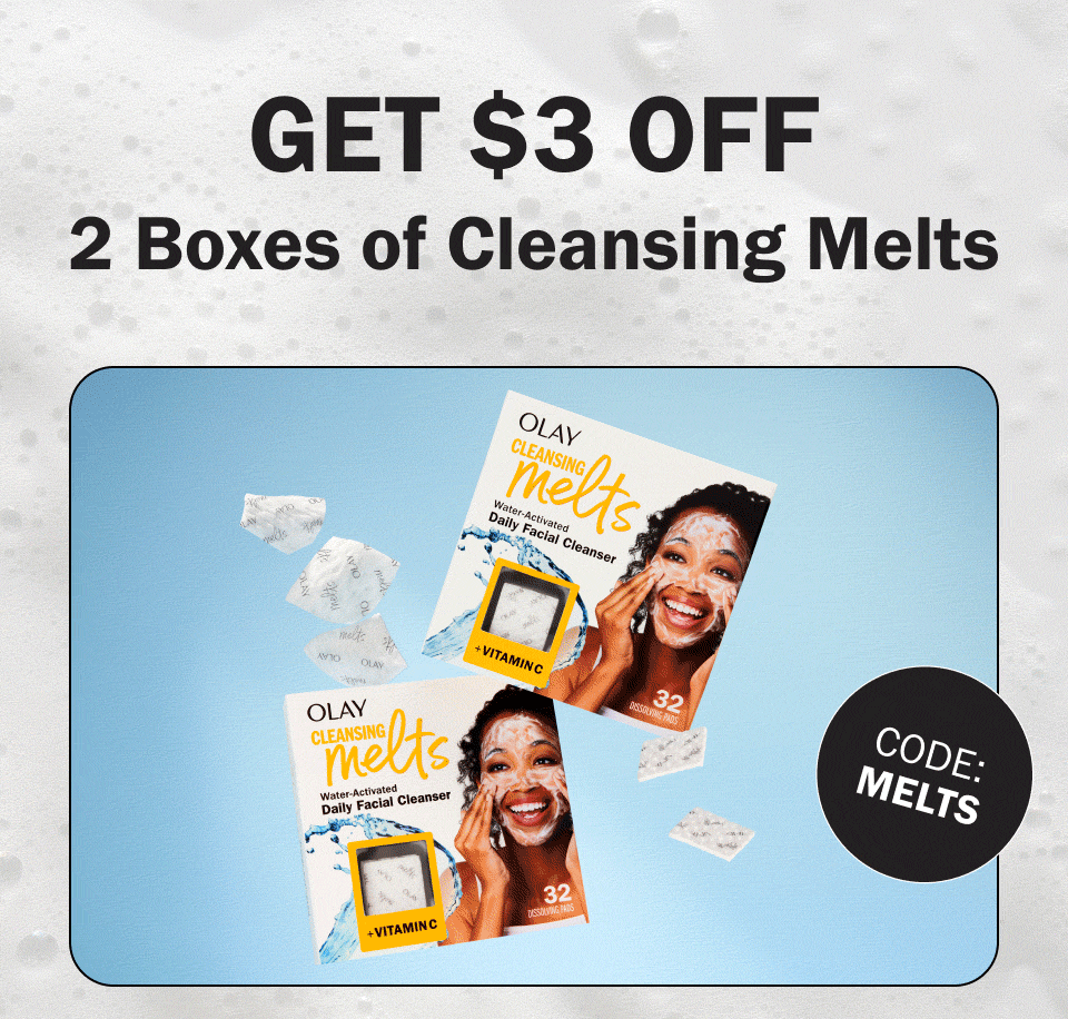 $3 Off 2 Cleansing Melts code: MELTS