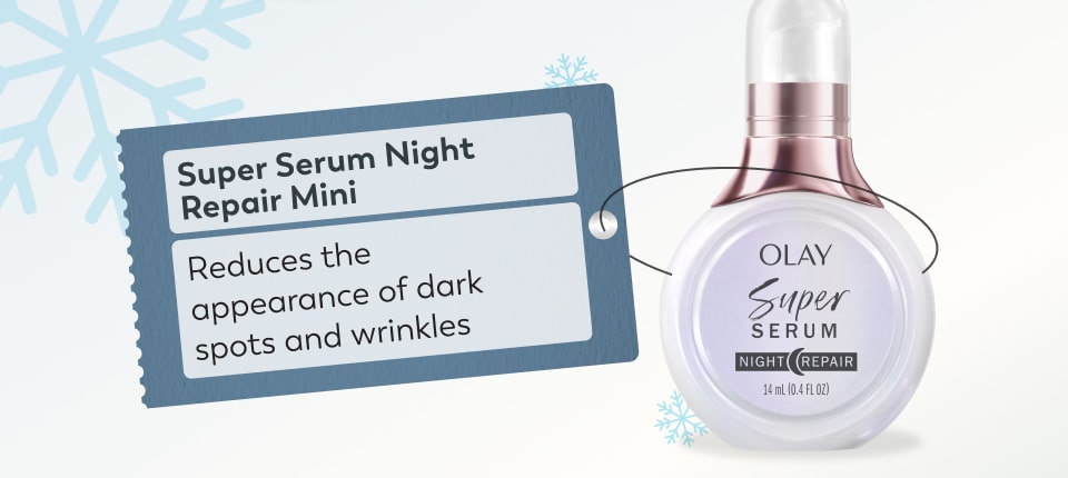 Super Serum Night Repair: Reduces the appearance of dark spots and wrinkles