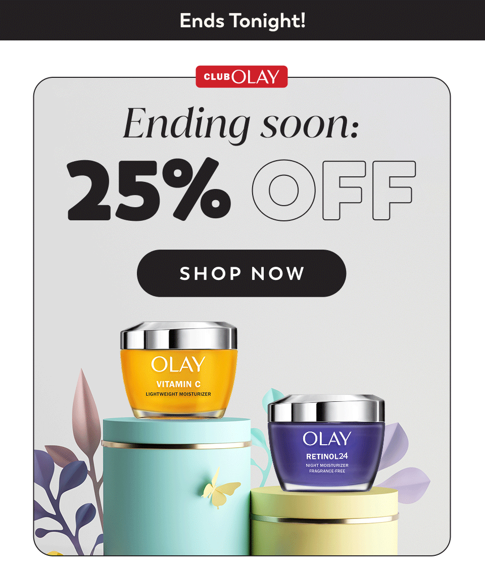 25% off for club olay