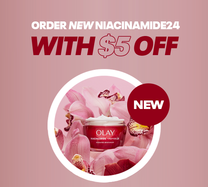 Order NEW Niacinamide 24 with $5 off Sticker: Code HYDRATE Sticker: NEW