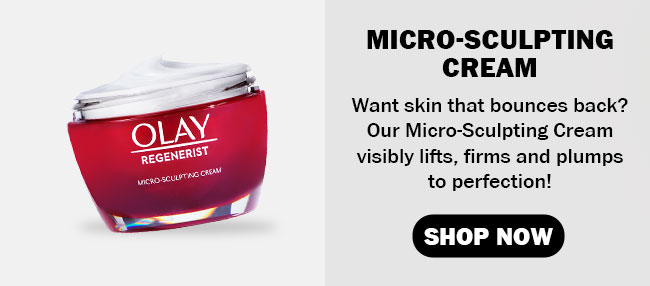 Micro-Sculpting Cream Want skin that bounces back? Our Micro-Sculpting Cream visibly lifts, firms and plumps to perfection!