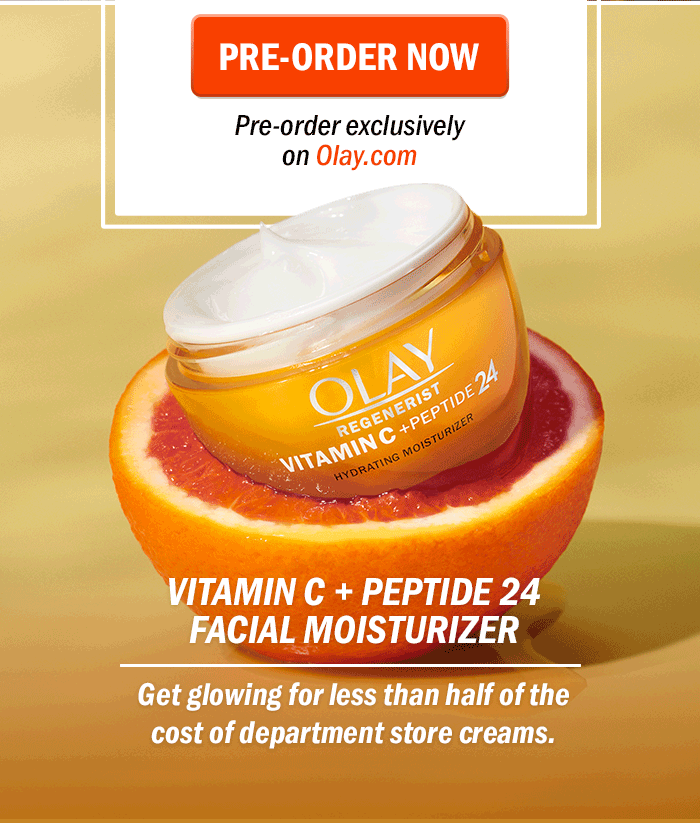 Pre-order now. Vitamin C + Peptide 24 Facial Moisturizer: Get glowing for less than half of the cost of department store creams.